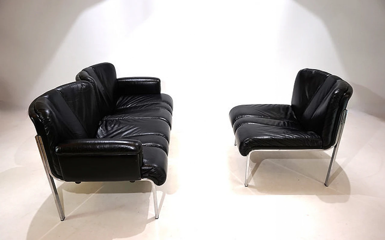 3 Eurochair 5600 modular armchairs by Makiol for Girsberger, 1960s 4