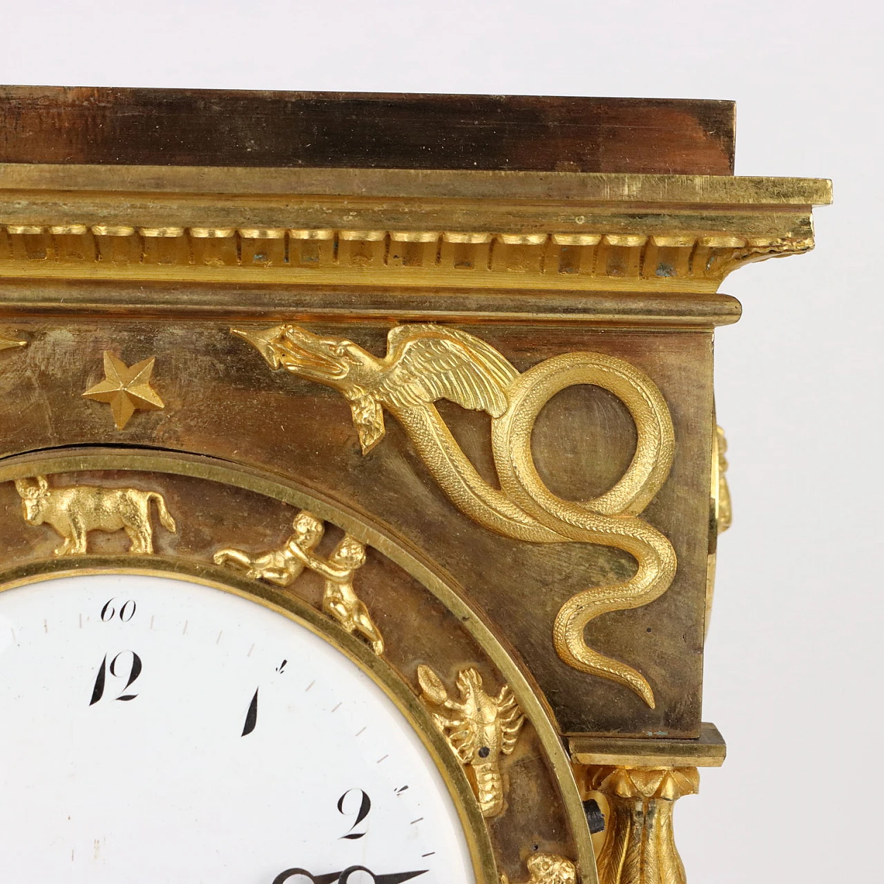 Gilt bronze table clock by Robert & Courvoisier, 19th century 3