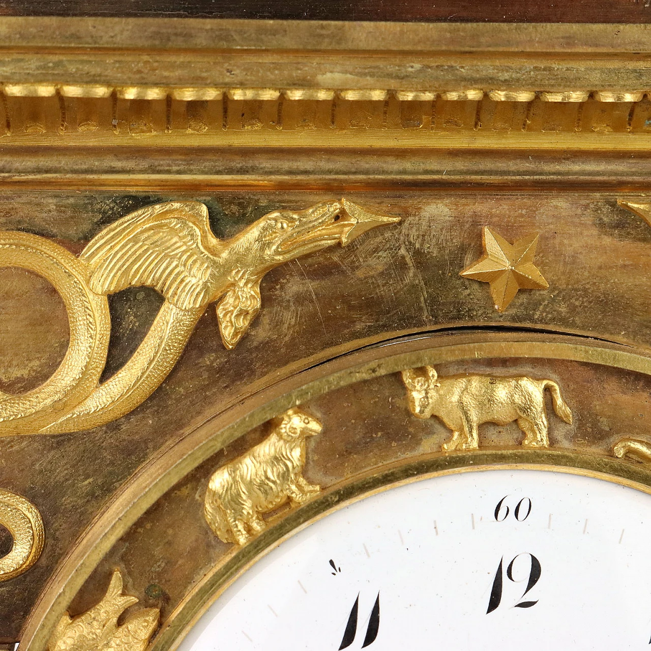 Gilt bronze table clock by Robert & Courvoisier, 19th century 4