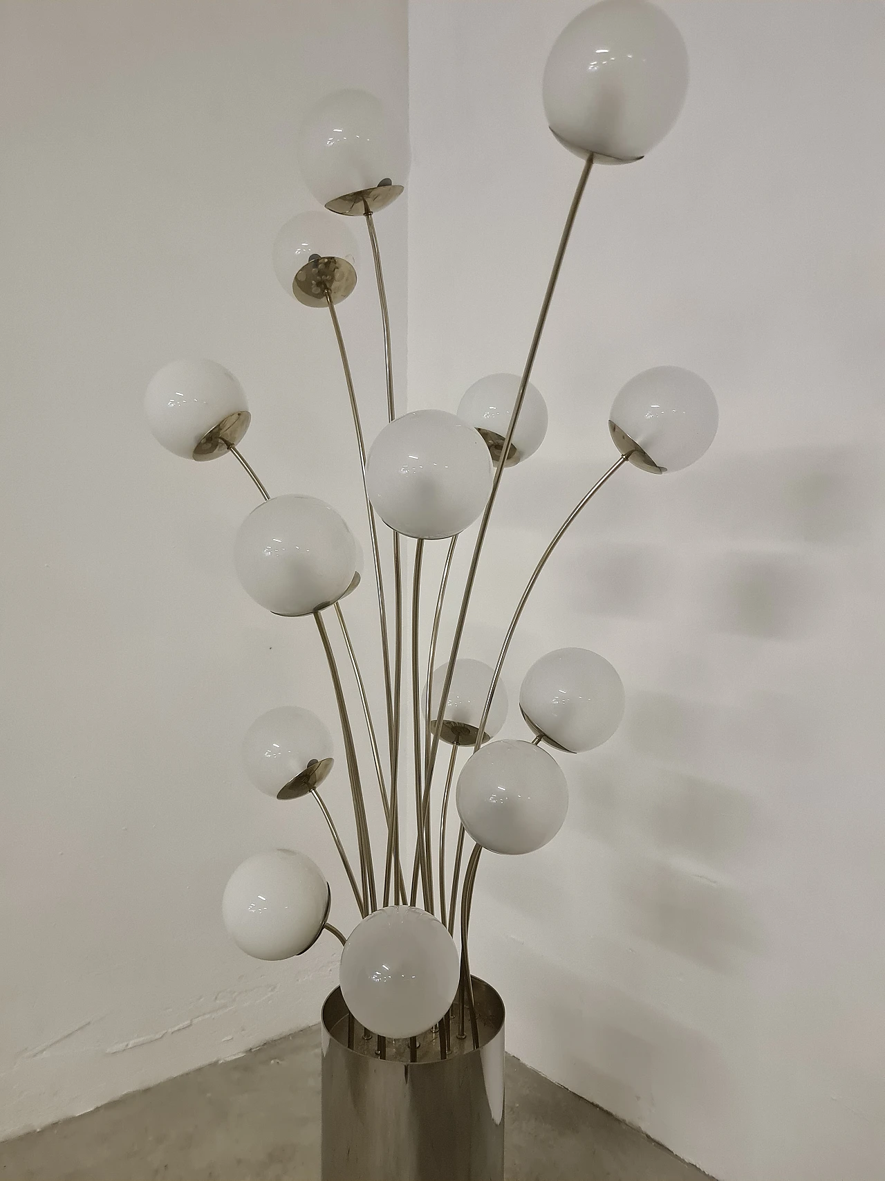 Floor lamp 10136/15 in steel by Pia Guidetti Crippa for Lumi, 1970s 2