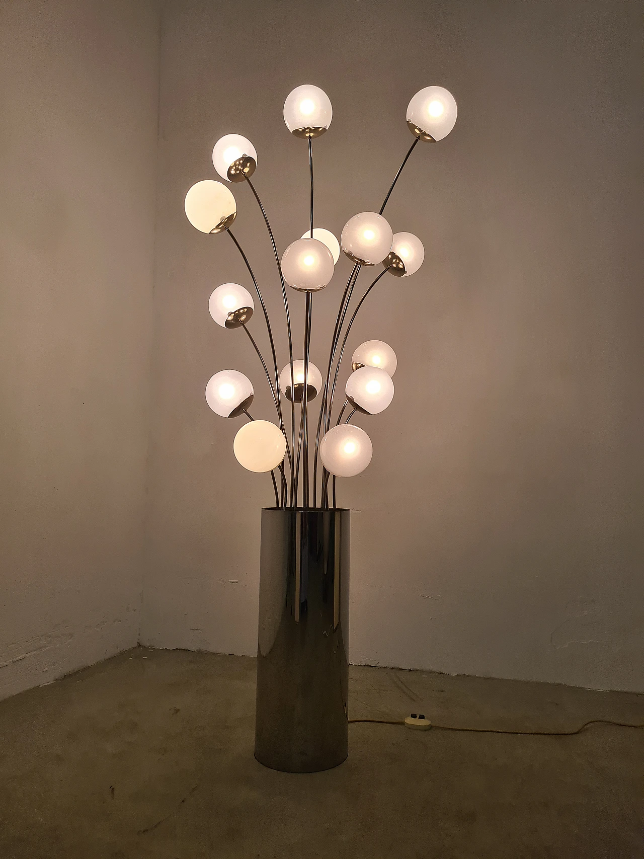 Floor lamp 10136/15 in steel by Pia Guidetti Crippa for Lumi, 1970s 6