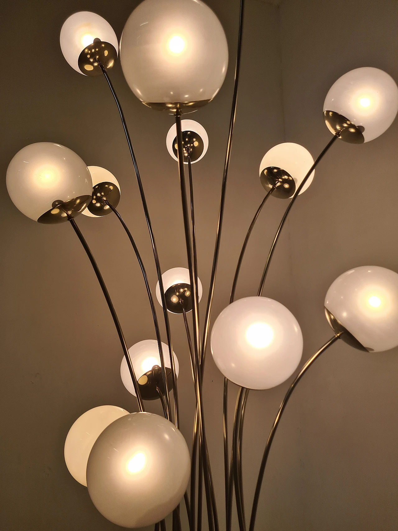 Floor lamp 10136/15 in steel by Pia Guidetti Crippa for Lumi, 1970s 10