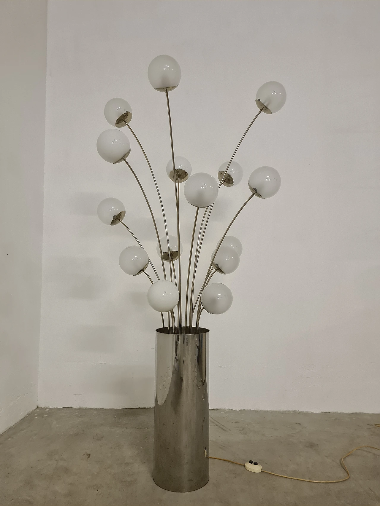 Floor lamp 10136/15 in steel by Pia Guidetti Crippa for Lumi, 1970s 11