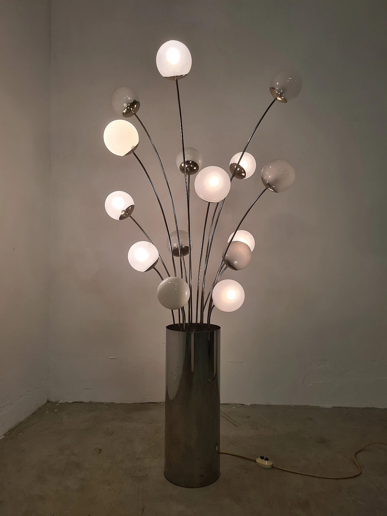 Floor lamp 10136/15 in steel by Pia Guidetti Crippa for Lumi, 1970s 13