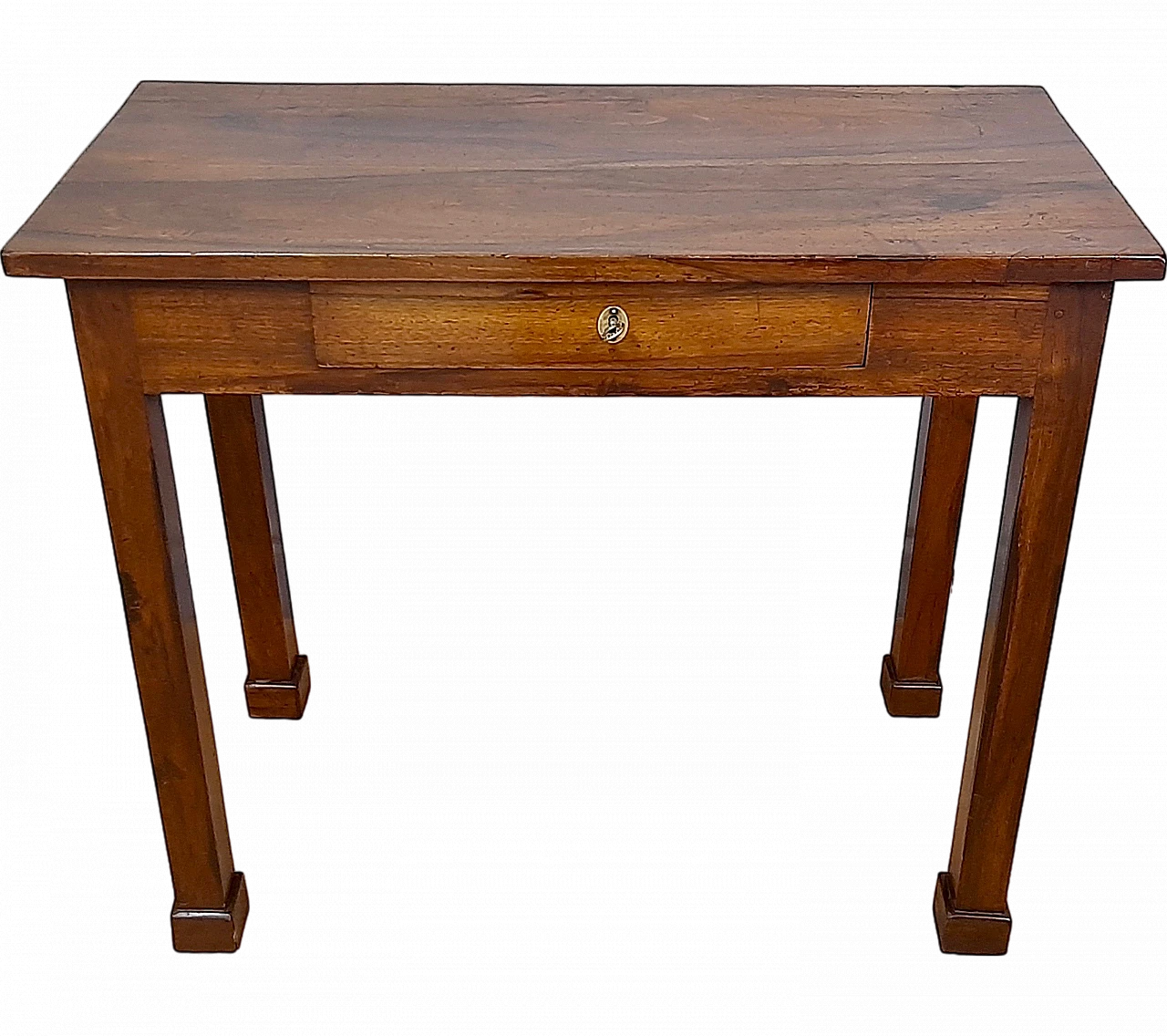 Emilian Empire solid walnut writing desk, early 19th century 12