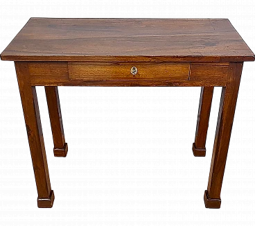 Emilian Empire solid walnut writing desk, early 19th century