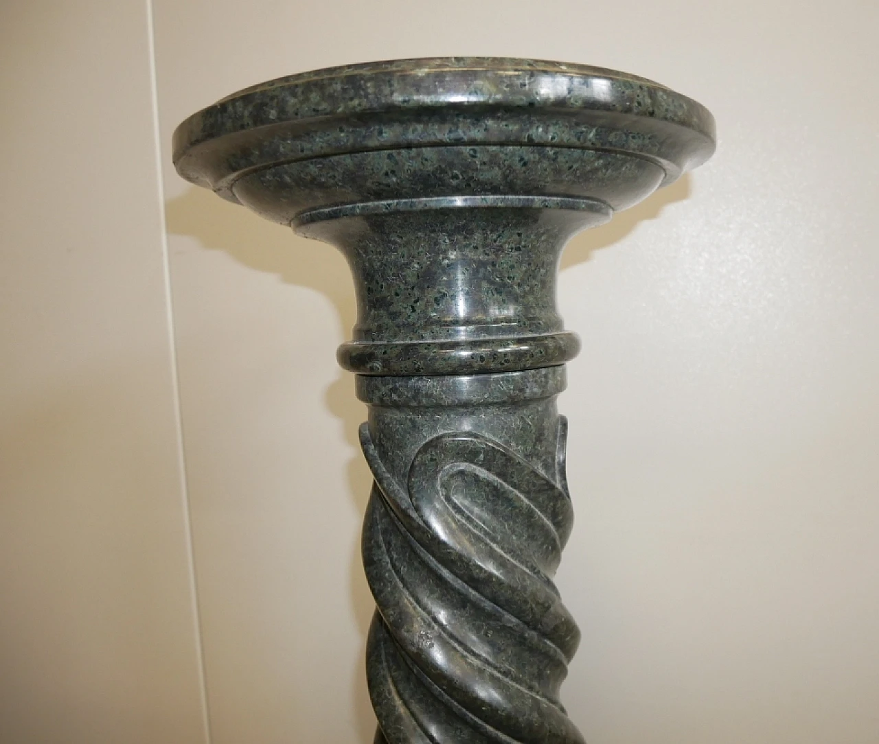 Verde Alpi marble column, late 19th century 5