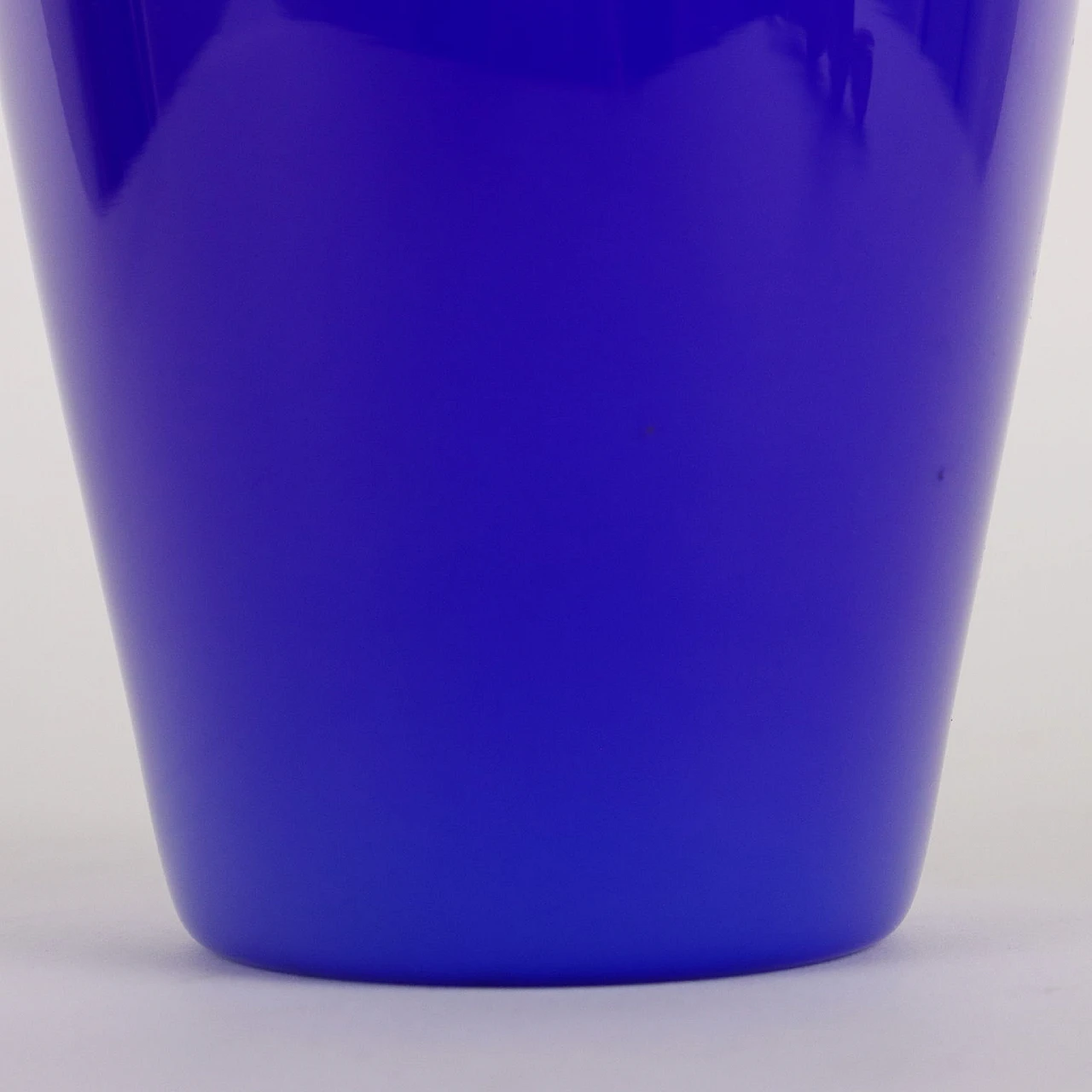 Vaso in vetro di Murano blu di VeArt, anni '80 6