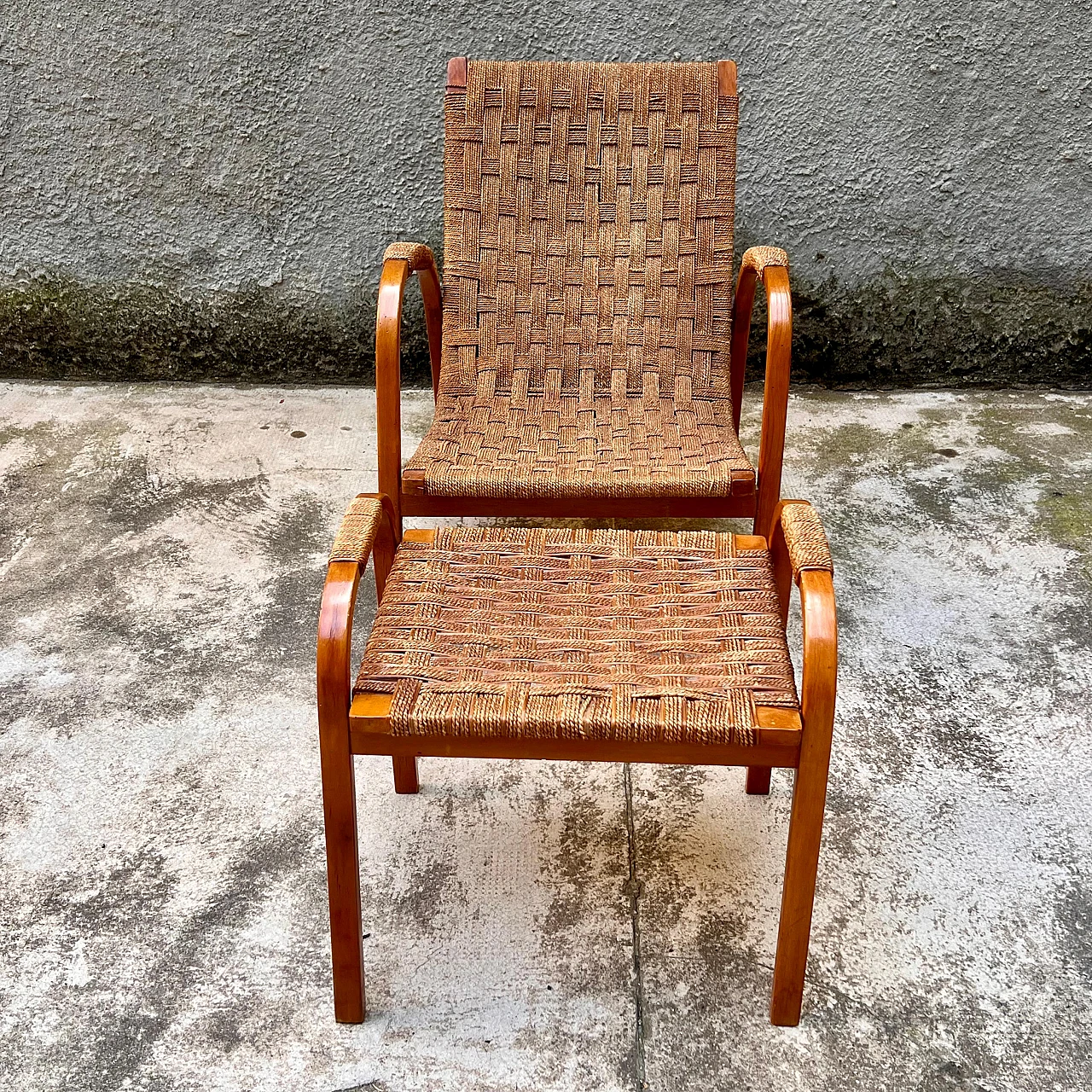 3 Armchairs and ottomans by G. Pagano Pogatschnig, 1940s 18