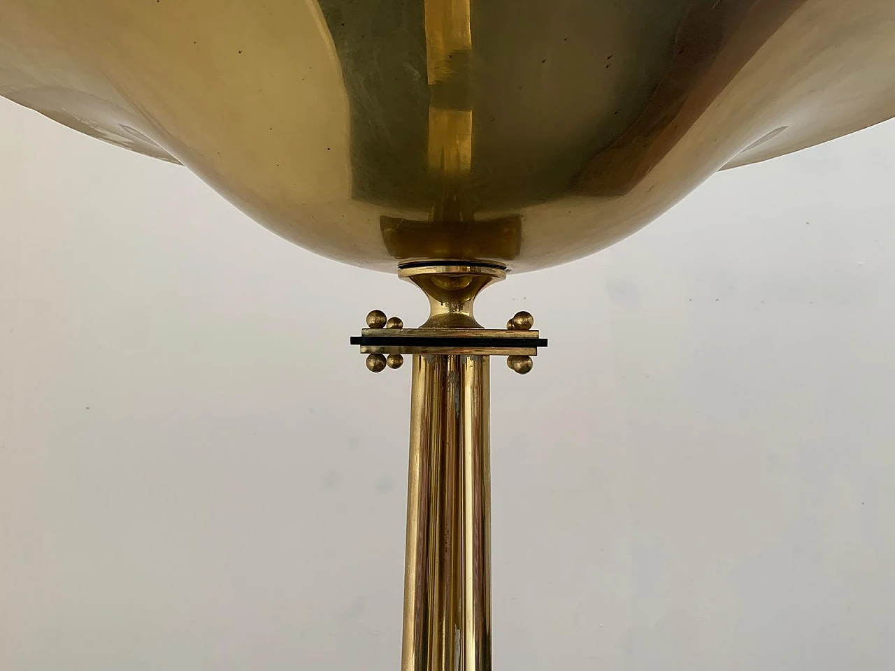 Brass floor lamp by Prearo Luce, 1980s 8