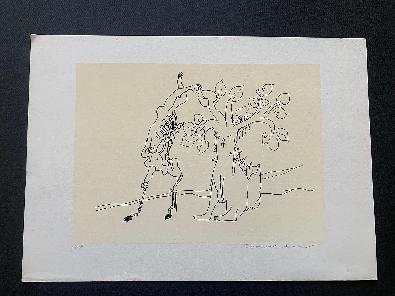 Marcel Jean, Surrealist composition 71/100, lithography, 1960s 2