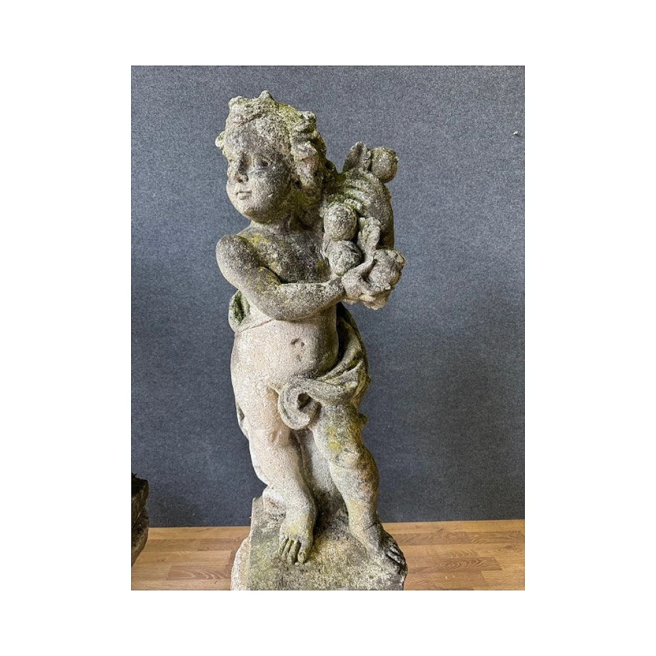 4 Putti rappresentanti le stagioni, statue in pietra di Vicenza 7