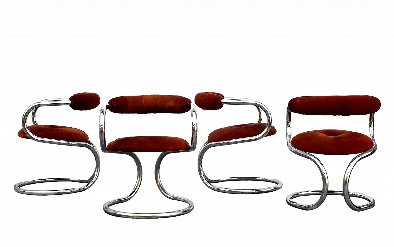 4 Chairs by Rudi Bonzanini for Tecnosalotto, 1970s 13