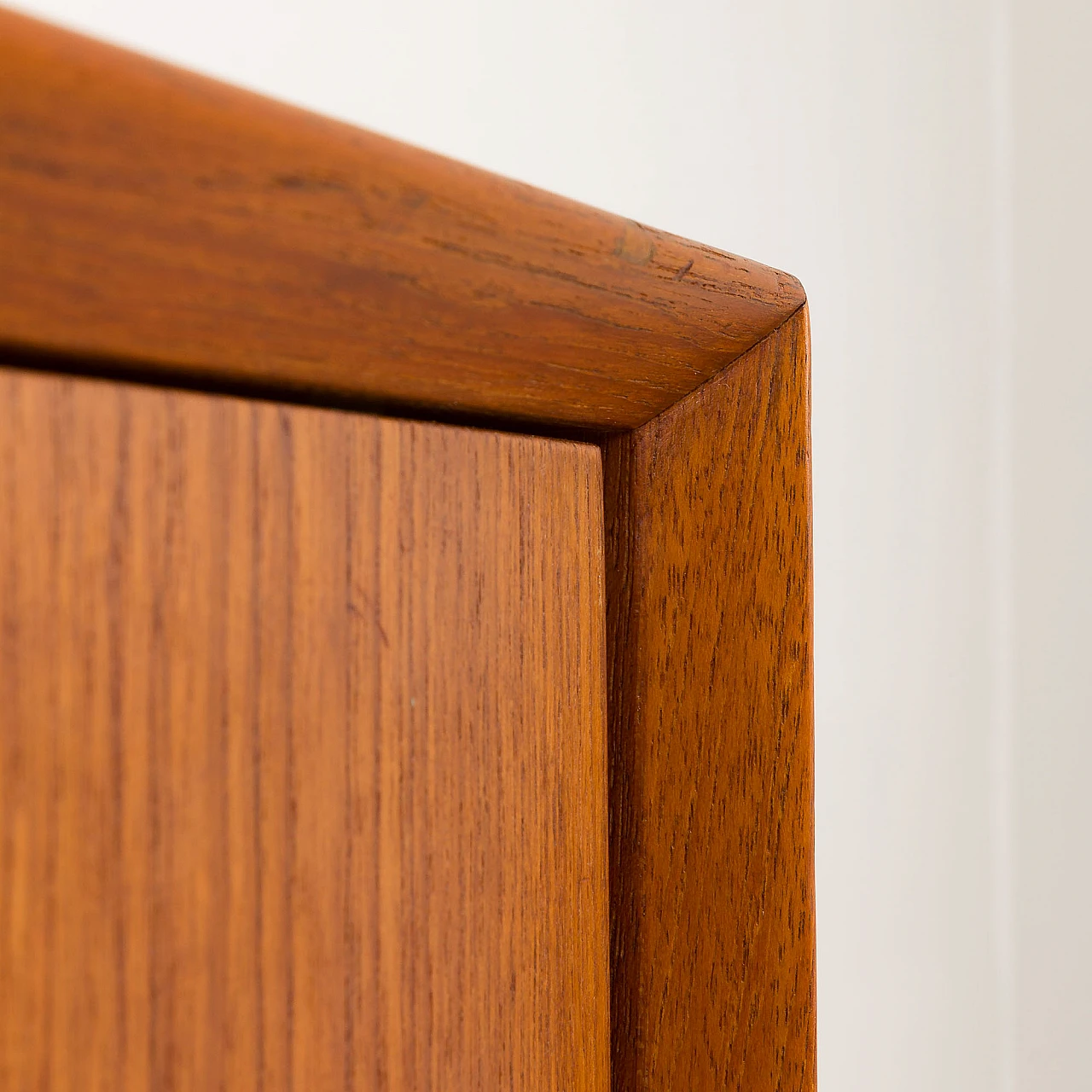 Danish teak sideboard with 5 drawers and sliding doors, 1960s 15