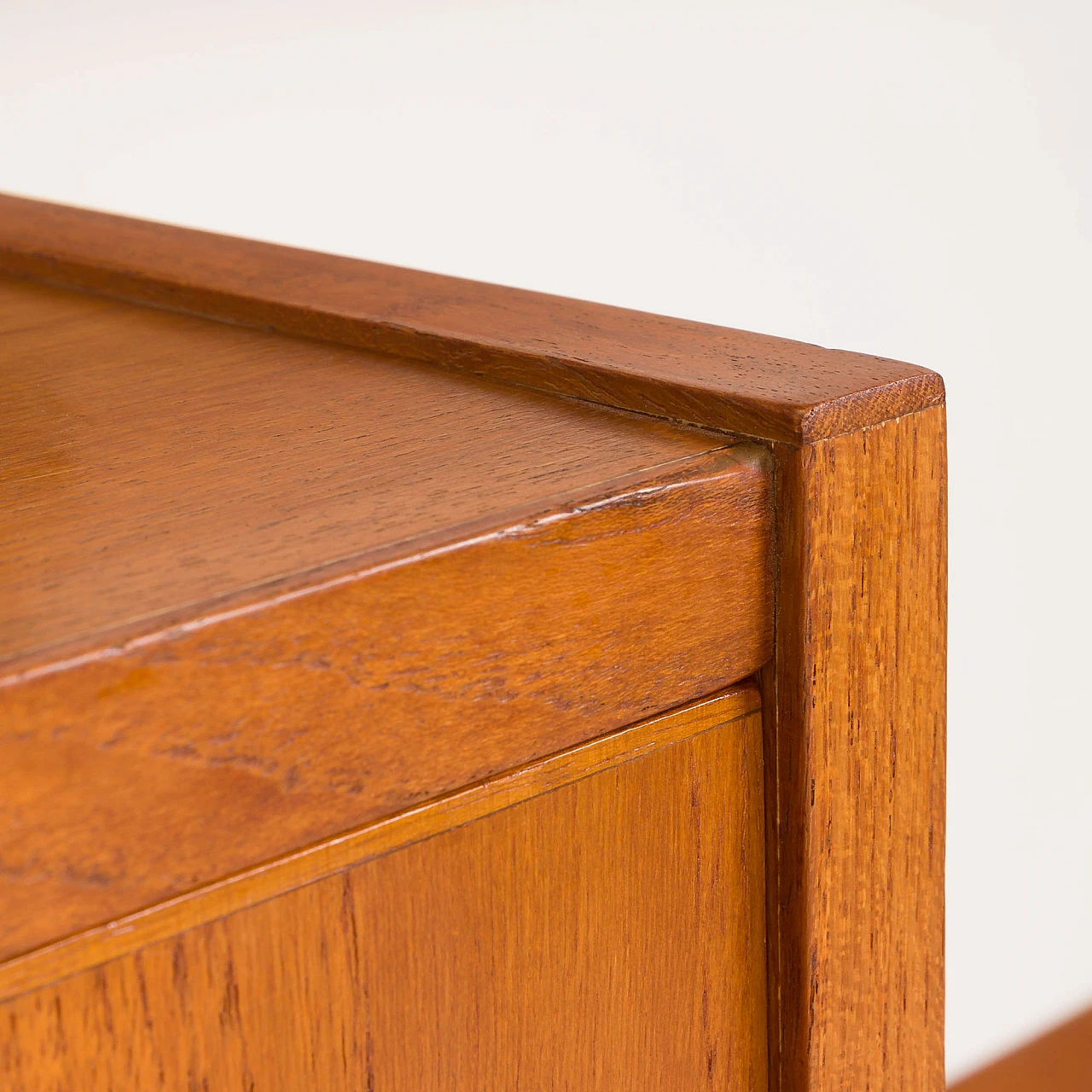 Upcycled teak wall unit with flap desk in P. Cadovius style, 1960s 17