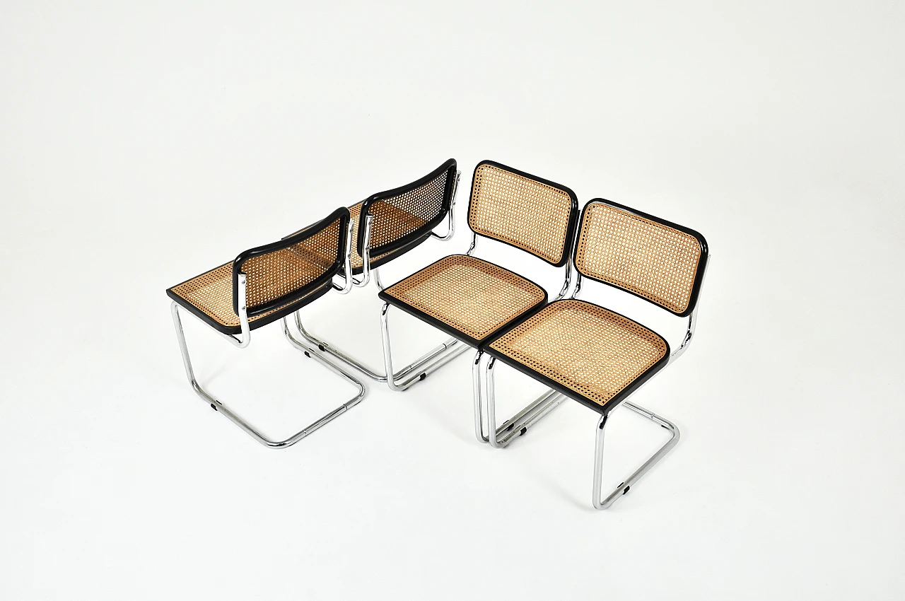 4 Sedie stile B32 di Marcel Breuer, anni '80 2