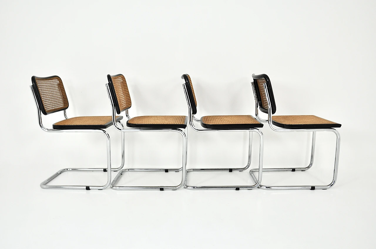 4 Sedie stile B32 di Marcel Breuer, anni '80 5