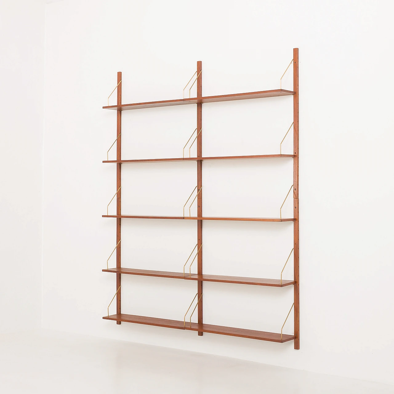 Modular teak book shelves in Cadovius & Preben Sorensen style, 1960s 3