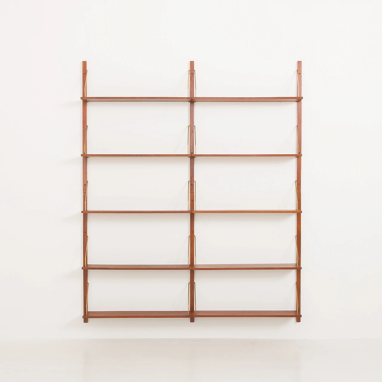 Modular teak book shelves in Cadovius & Preben Sorensen style, 1960s 4