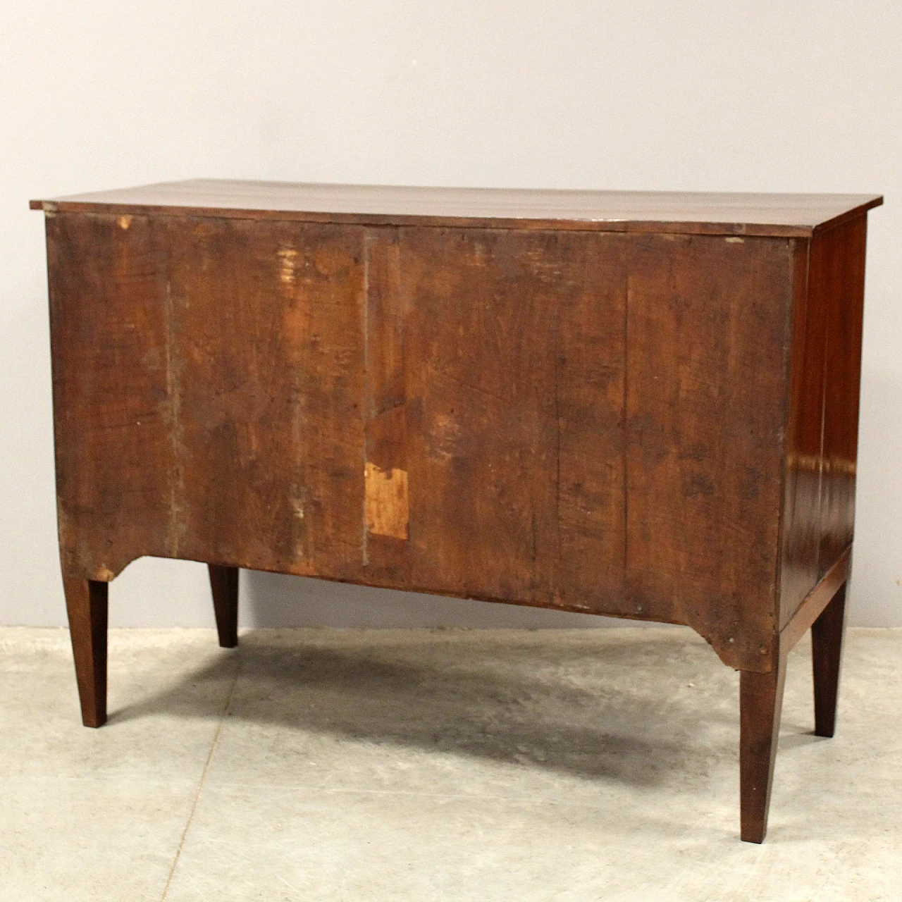 Directoire walnut dresser with two drawers, 18th century 9