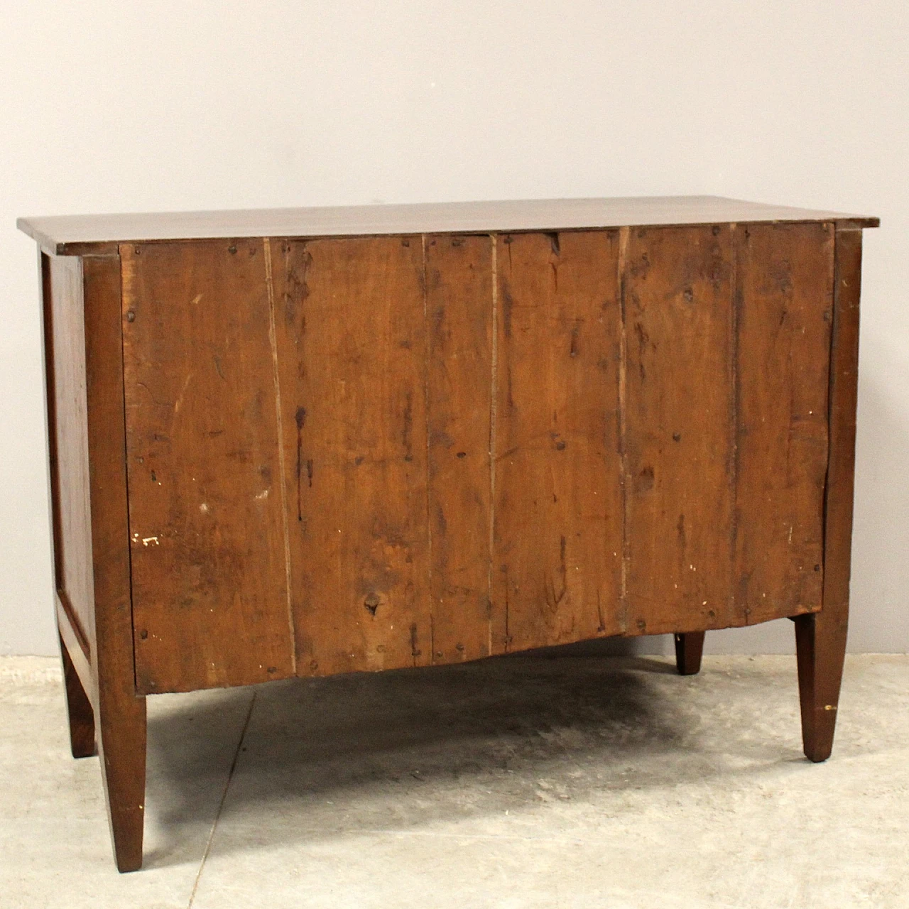 Directoire chest of drawers in solid walnut, 18th century 1