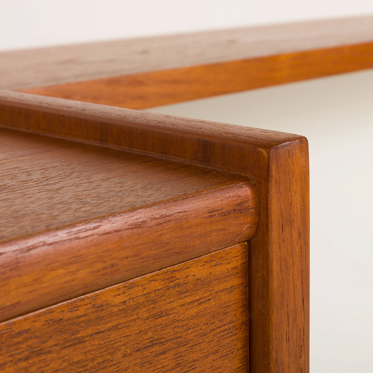 Scandinavian teak wall unit with drawers in P. Cadovius style, 1960s 11