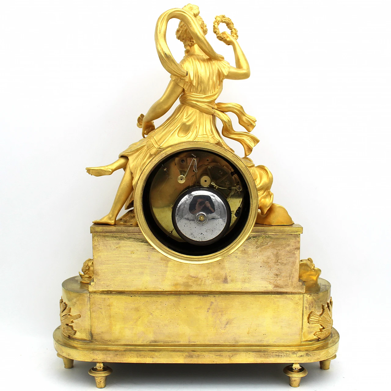 Directoire gilded bronze pendulum clock, late 18th century 14