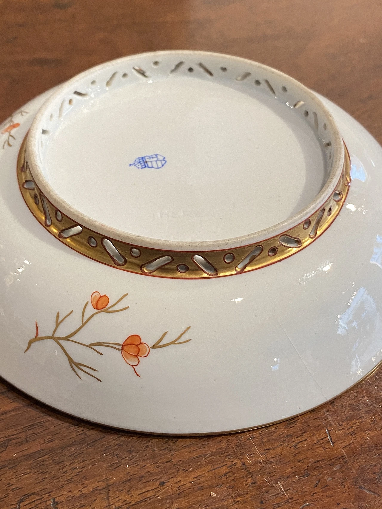 Porcelain cup & saucer with oriental landscape painted by Herend, 1905 2