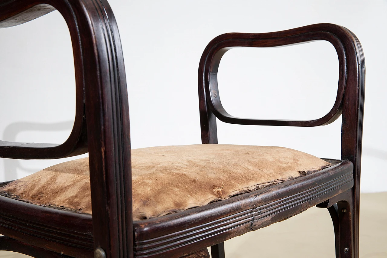 Pair of stools 412 by Otto Wagner for Jakob and Joseph Kohn, 1901 5