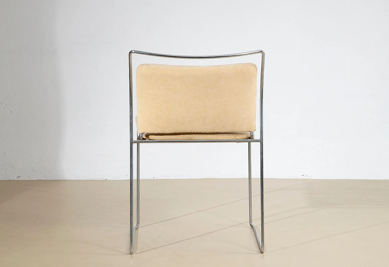 6 Tulu chairs in curved steel by Kazuhide Takahama, 1968 7