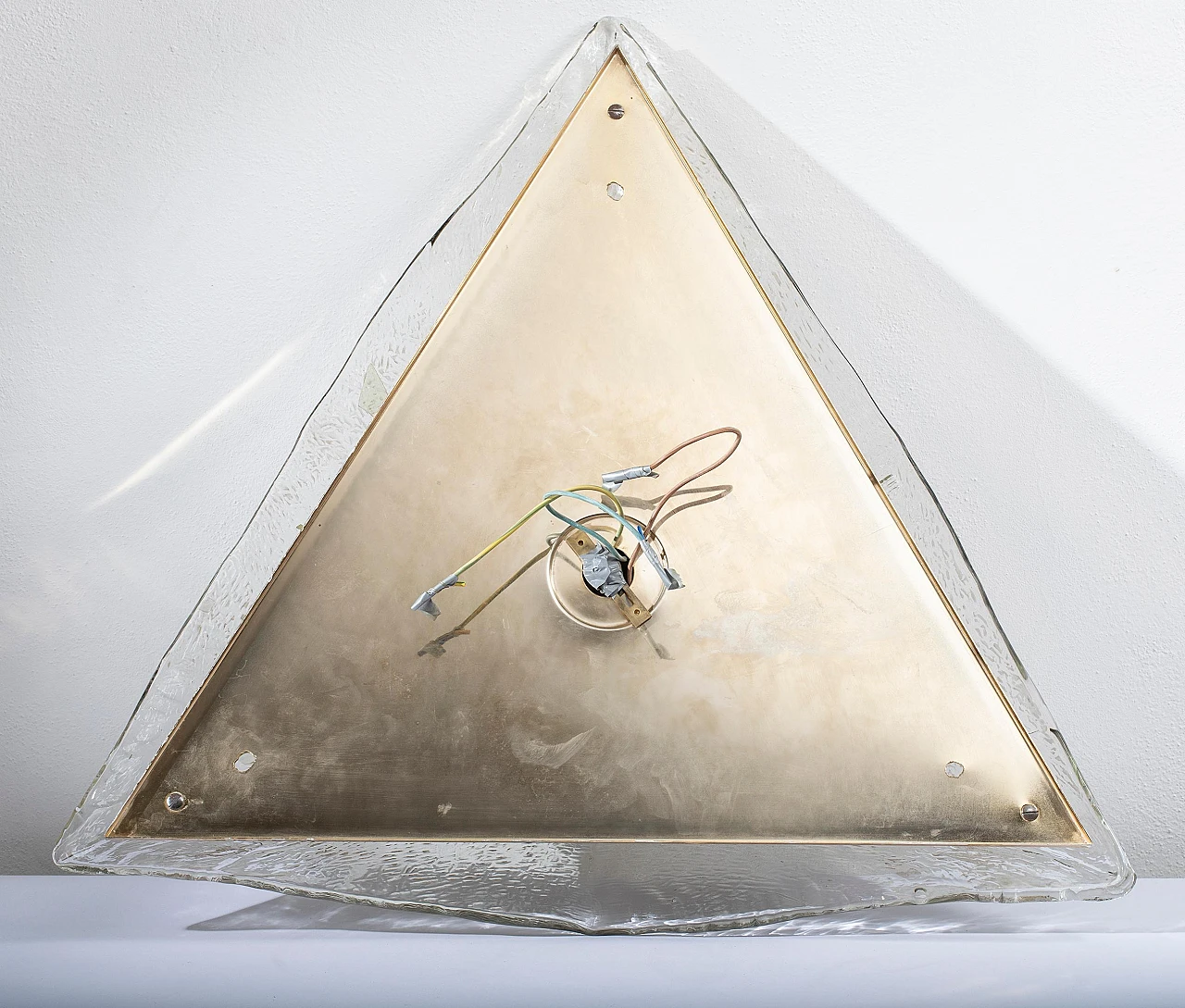 Murano glass pyramid ceiling lamp by La Murrina, 1970s 9