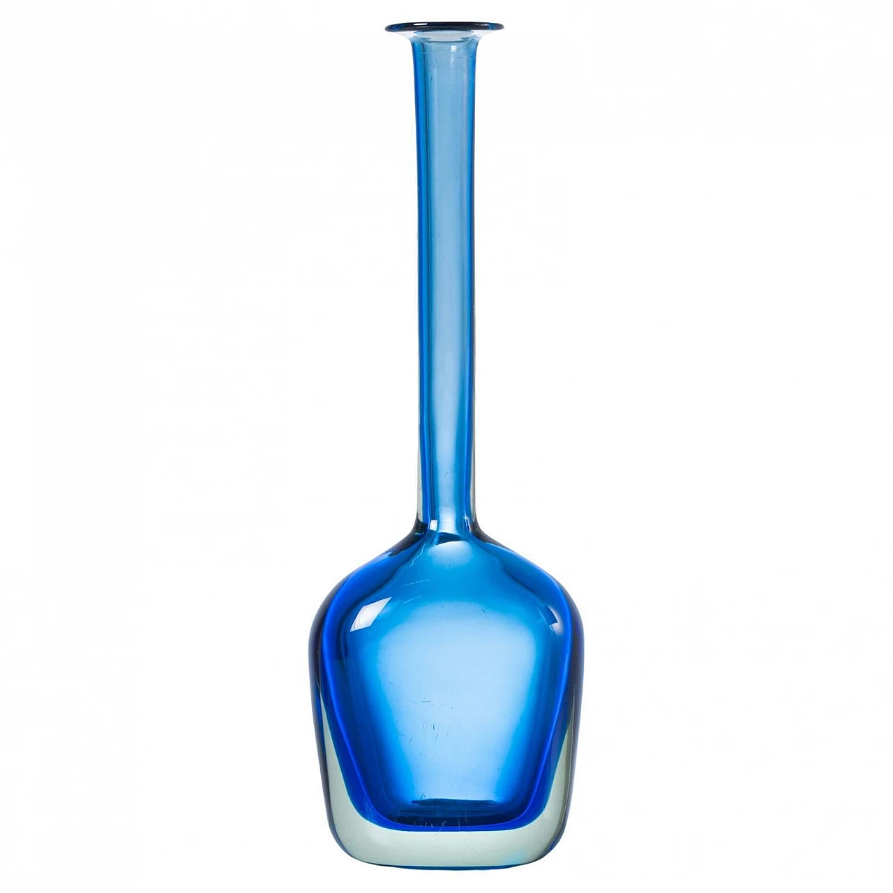 Submerged Murano glass vase by Flavio Poli for Seguso, 1970s 1