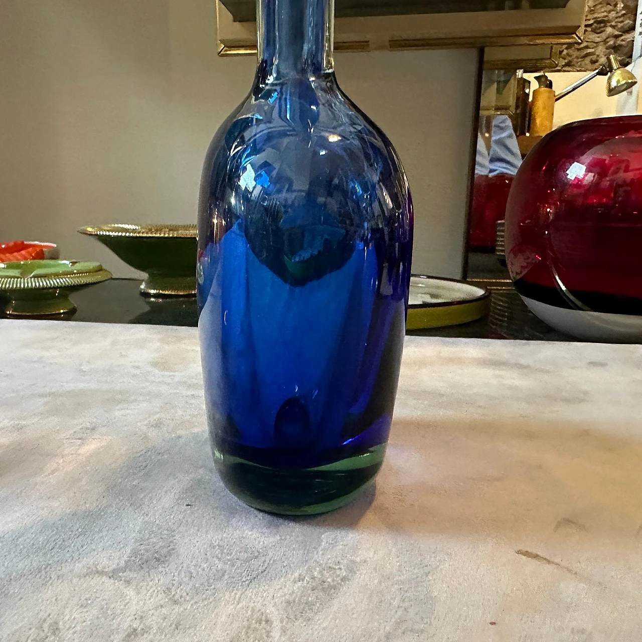 Vaso in vetro di Murano Sommerso di Flavio Poli per Seguso, anni '70 9