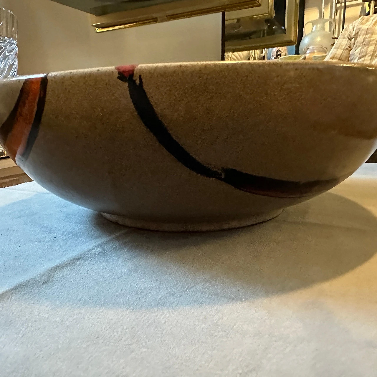 Round terracotta bowl by Gemi Faenza, 1970s 10