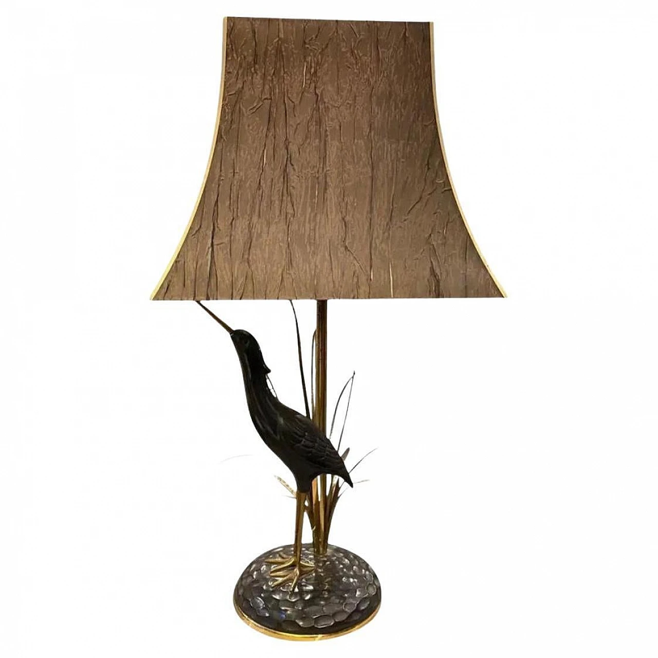 Airone brass table lamp by Lanciotto Galeotti, 1950s 1