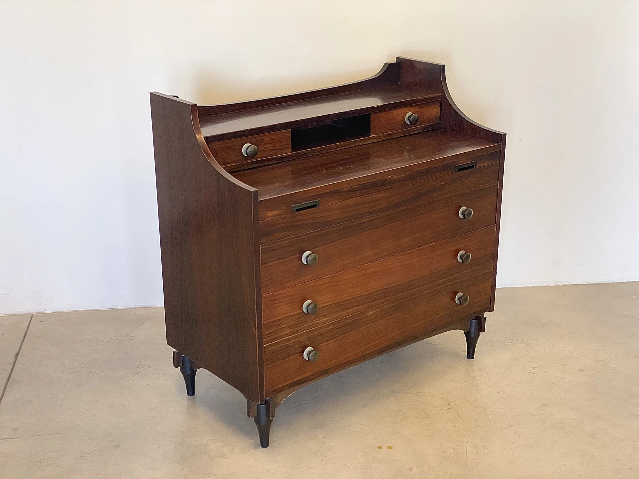 Rosewood chest of drawers by Claudio Salocchi for Sormani, 1960s 3