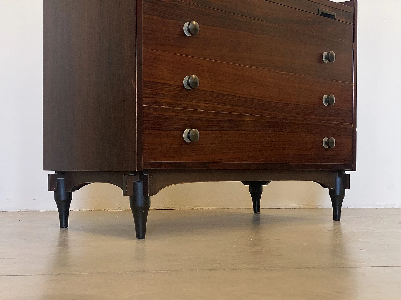 Rosewood chest of drawers by Claudio Salocchi for Sormani, 1960s 4