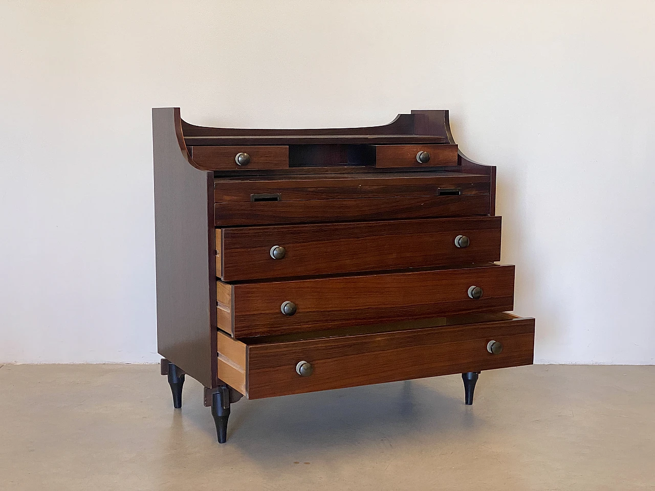 Rosewood chest of drawers by Claudio Salocchi for Sormani, 1960s 9