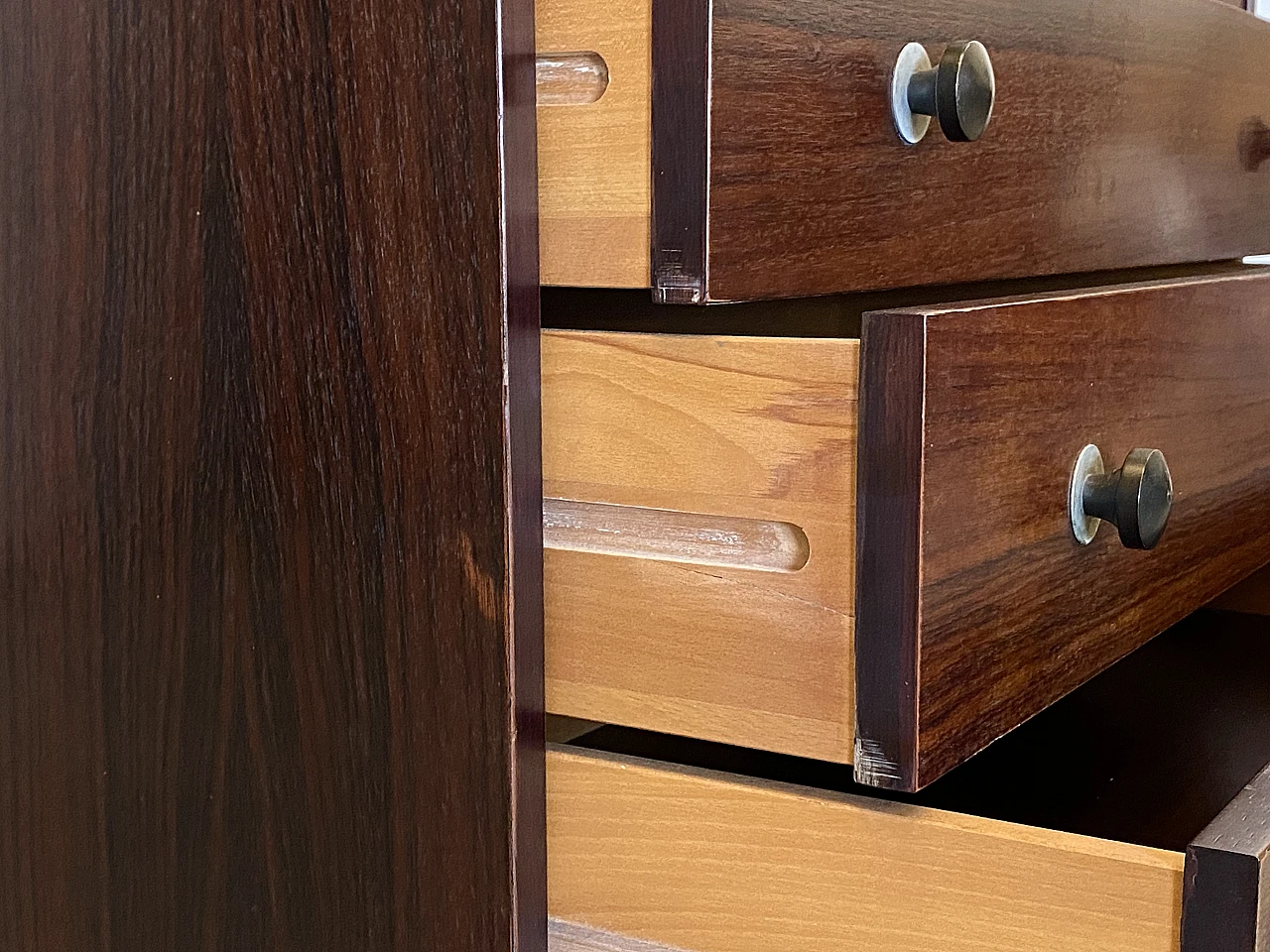 Rosewood chest of drawers by Claudio Salocchi for Sormani, 1960s 11