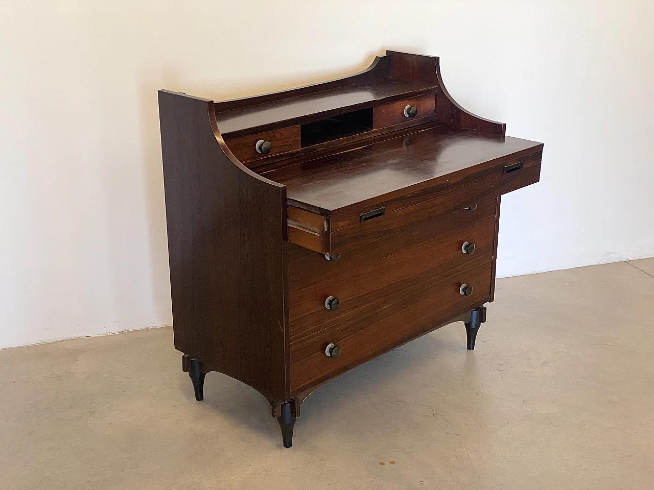 Rosewood chest of drawers by Claudio Salocchi for Sormani, 1960s 13