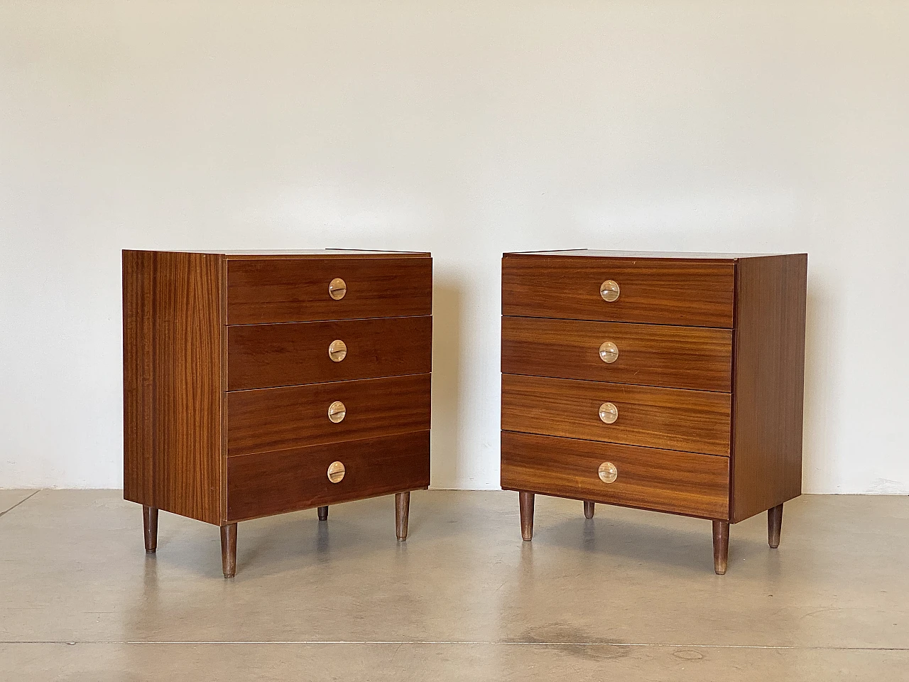 Pair of teak chests of drawers, 1960s 2