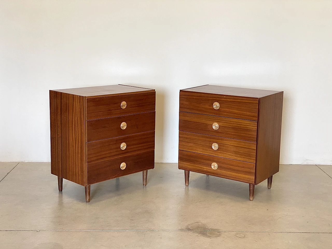 Pair of teak chests of drawers, 1960s 7