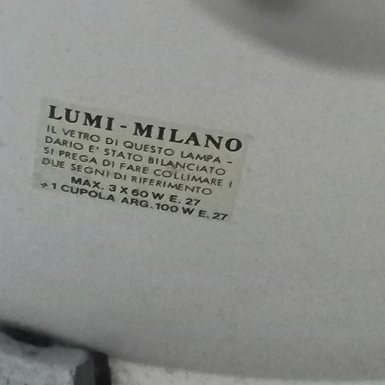 Lampada a sospensione di Pia Guidetti Crippa per Lumi, anni '70 3