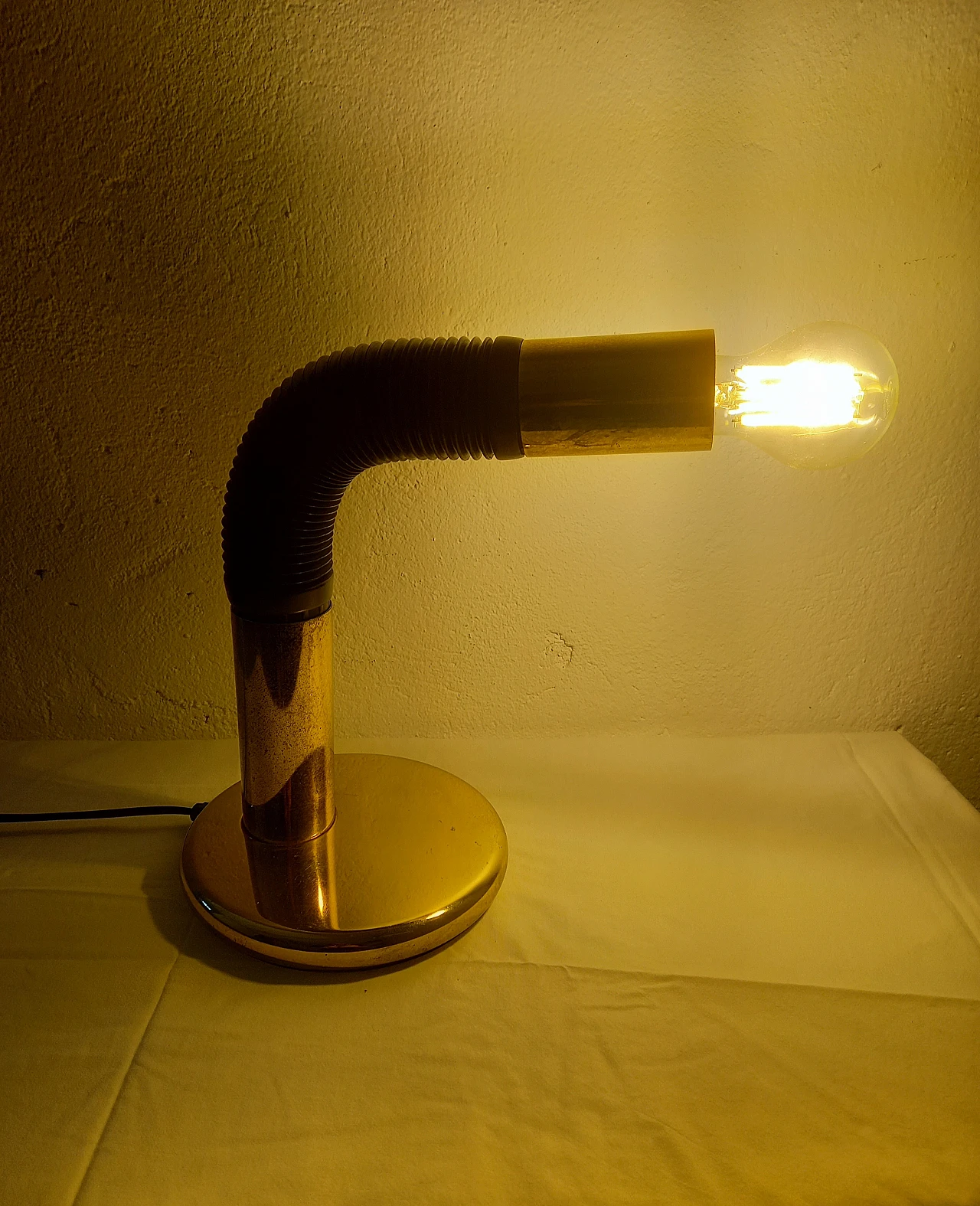 Metal and plastic table lamp by Targetti, 1970s 2