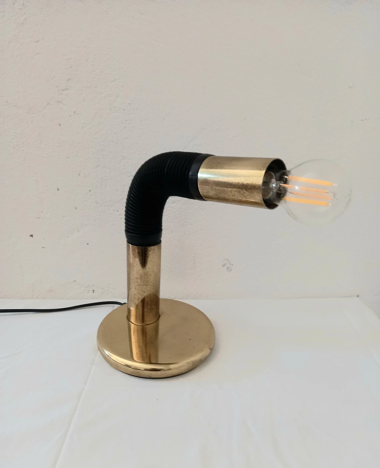 Metal and plastic table lamp by Targetti, 1970s 3