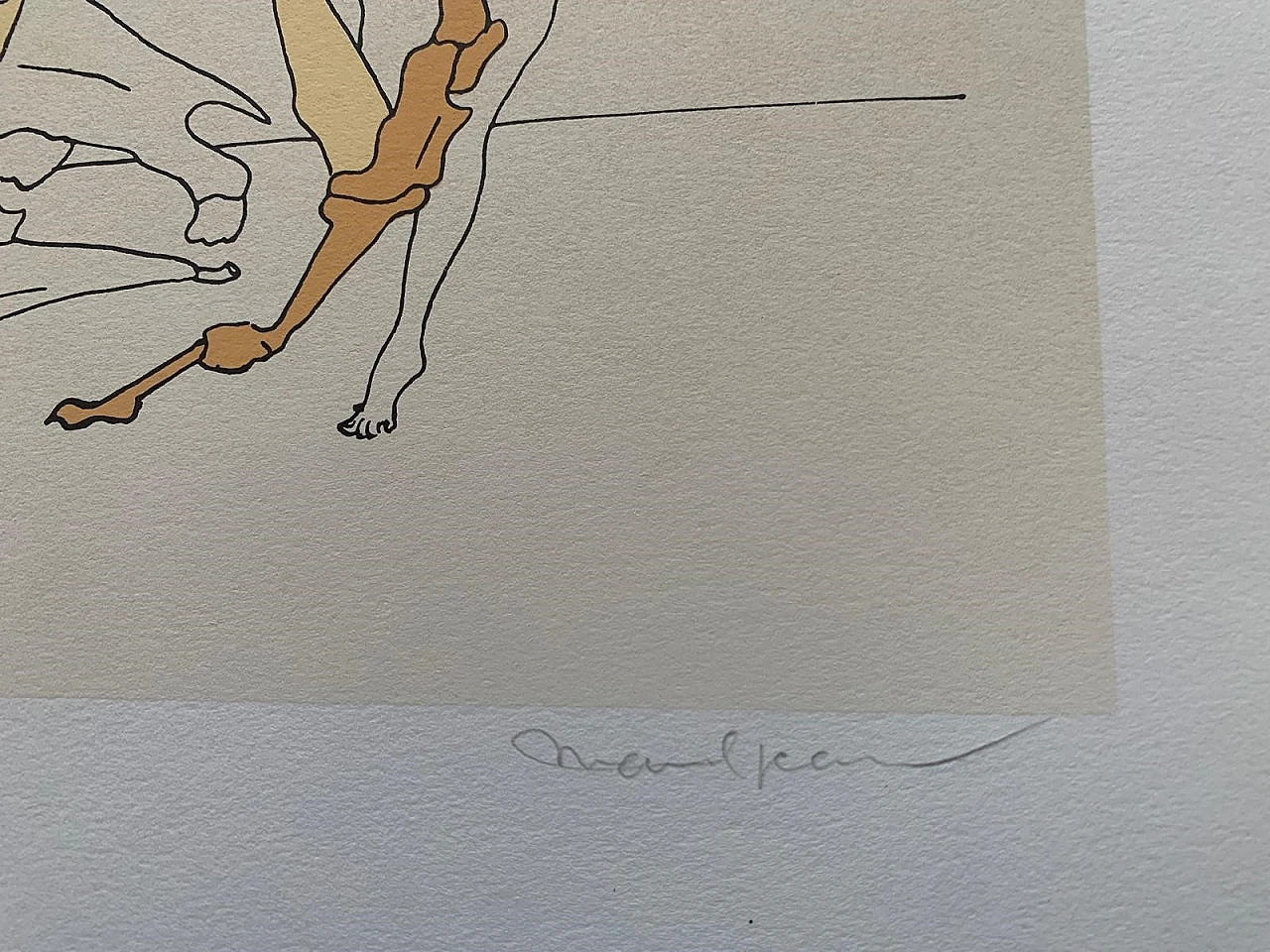 Marcel Jean, composizione surrealista, litografia a colori, anni '60 3