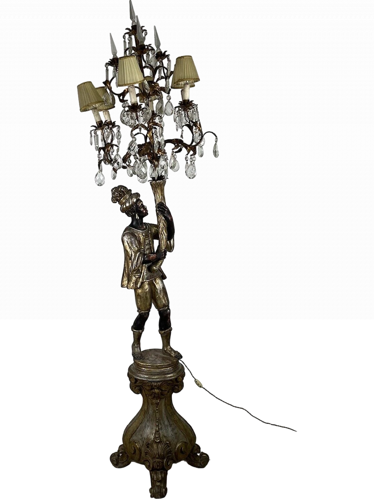 Floor lamp with Venetian Moor, early 20th century 2