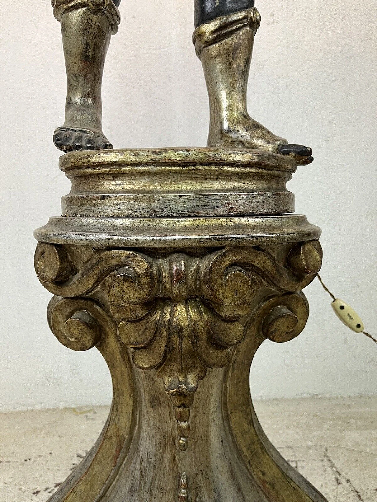 Floor lamp with Venetian Moor, early 20th century 4