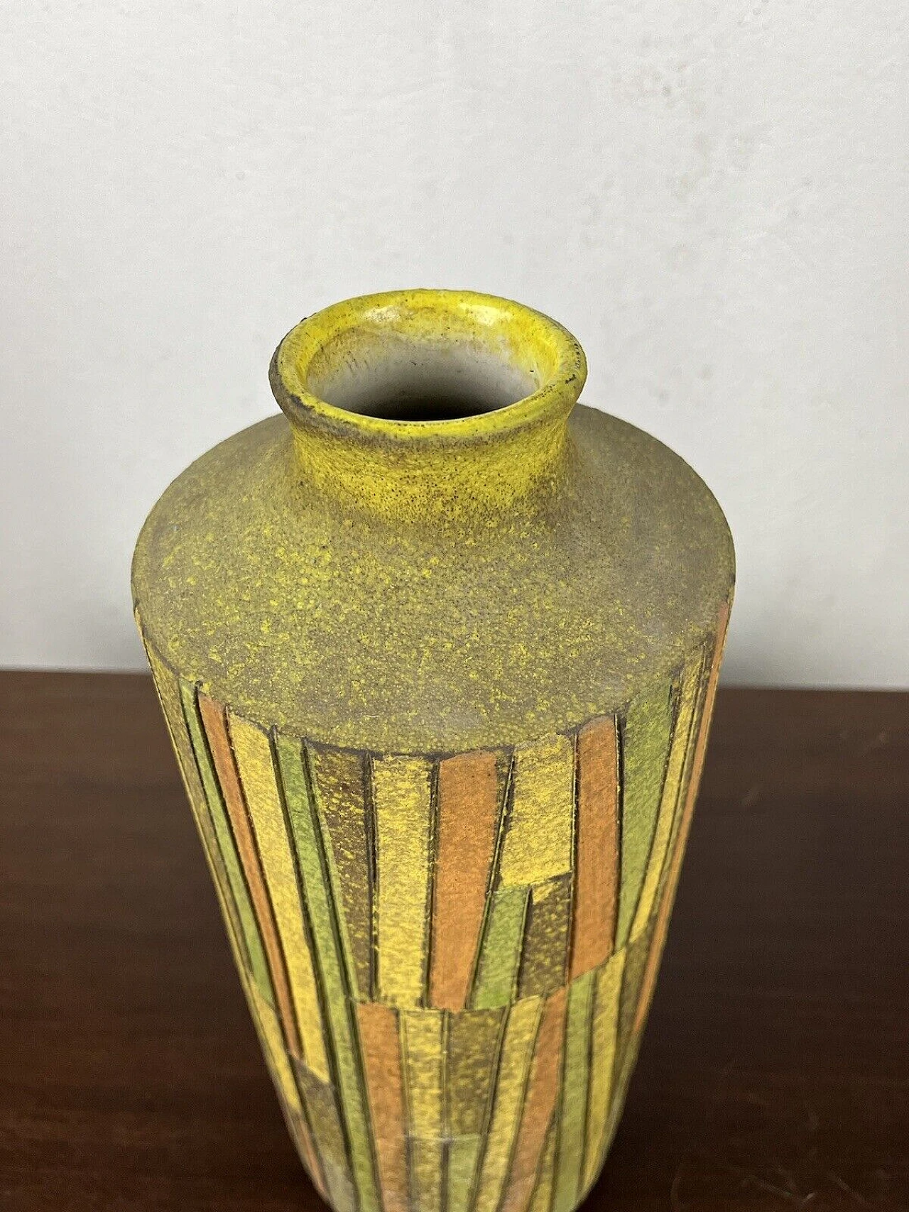 Ceramic vase by Aldo Londi for Bitossi, 1950s 8