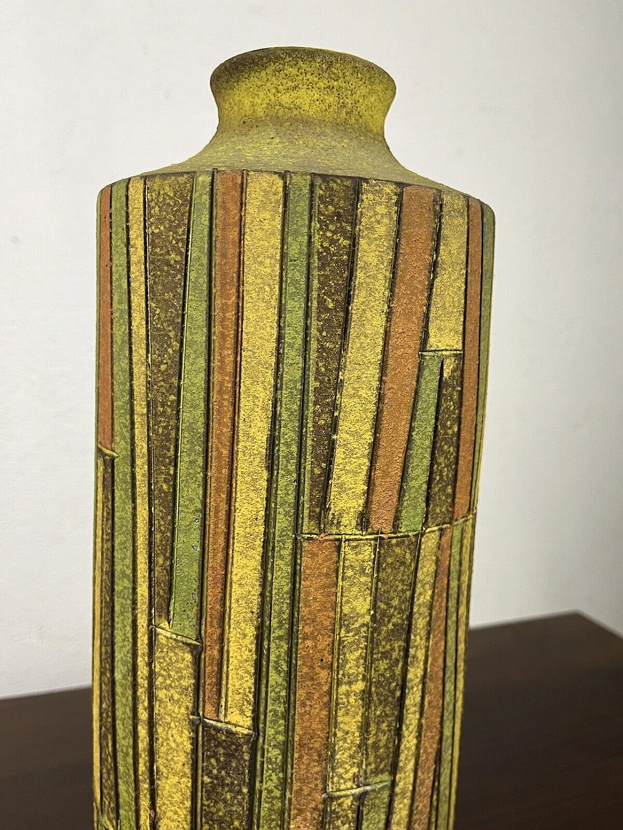 Ceramic vase by Aldo Londi for Bitossi, 1950s 11